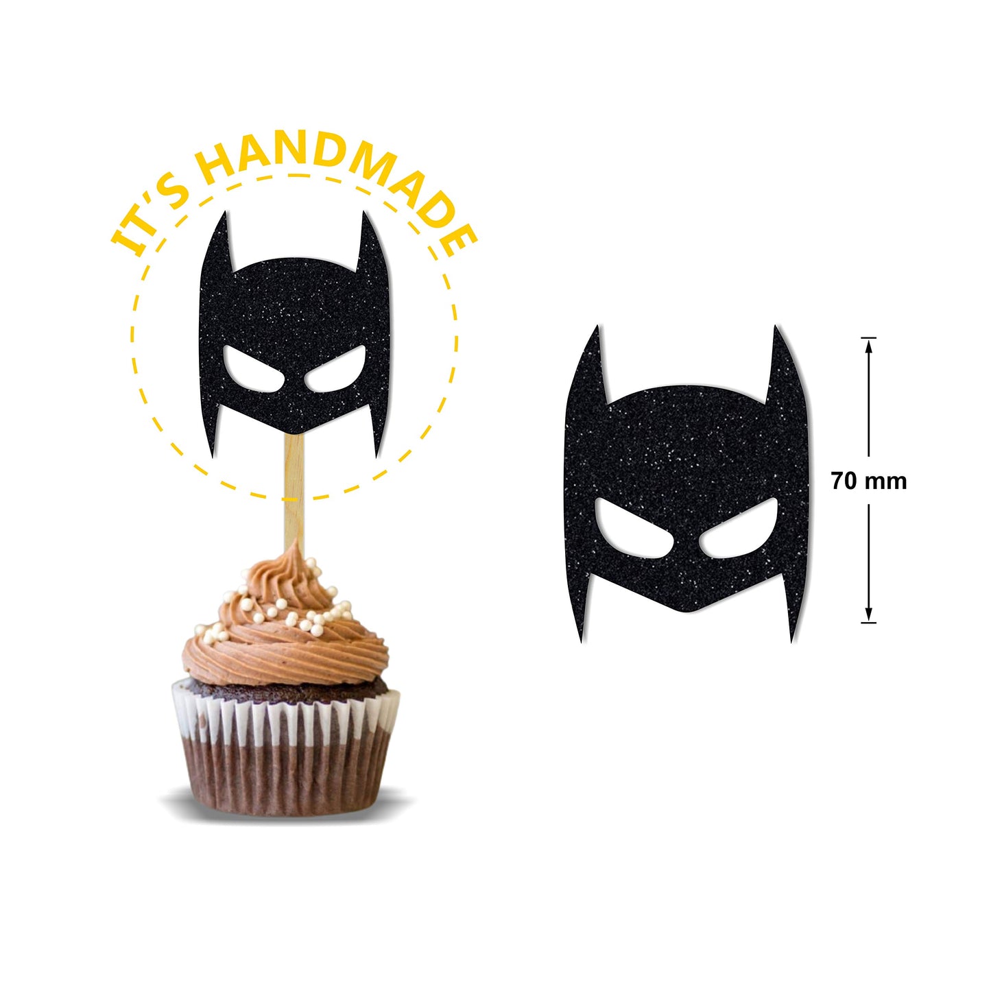 Seyal Btman Cupcake Topper