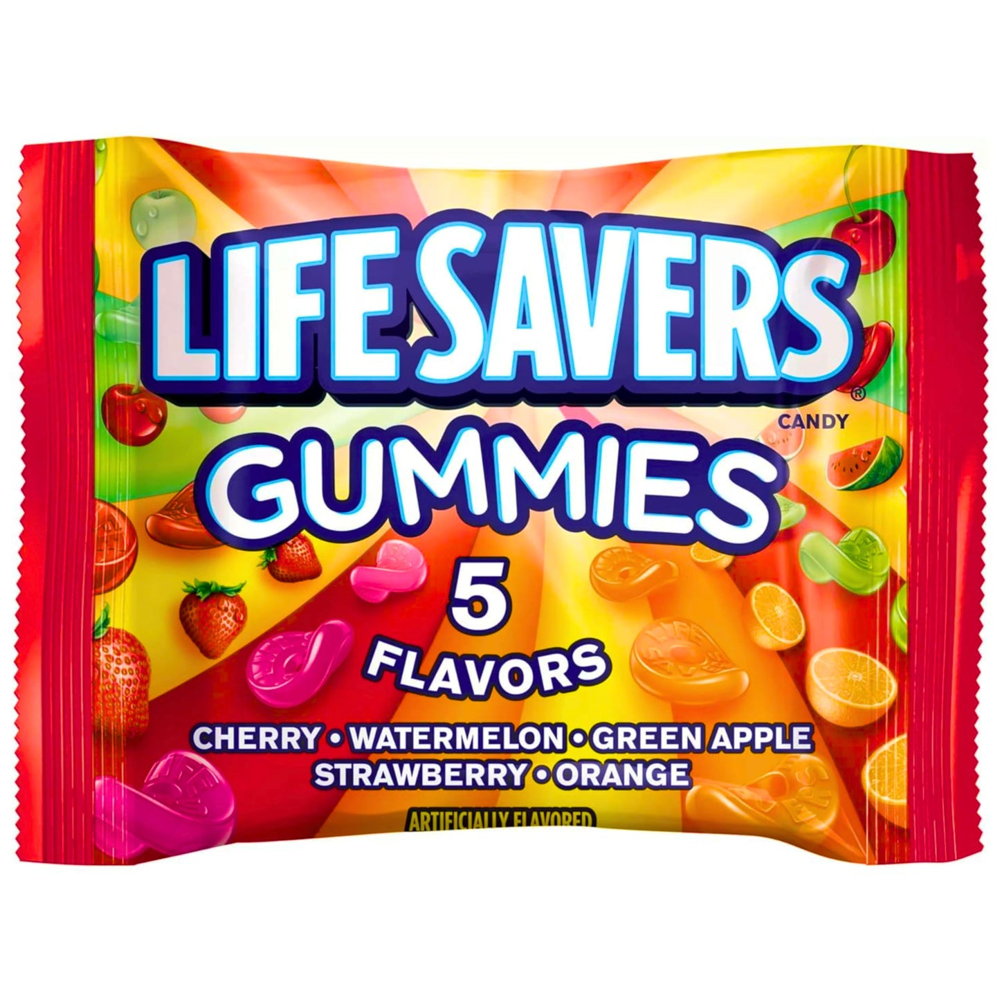 Assortit Life Savers Fun Size Gummy Candy, 60+ Packs, 3 lbs, Mixed Fruity Flavors, Ideal for Parties and Snacks