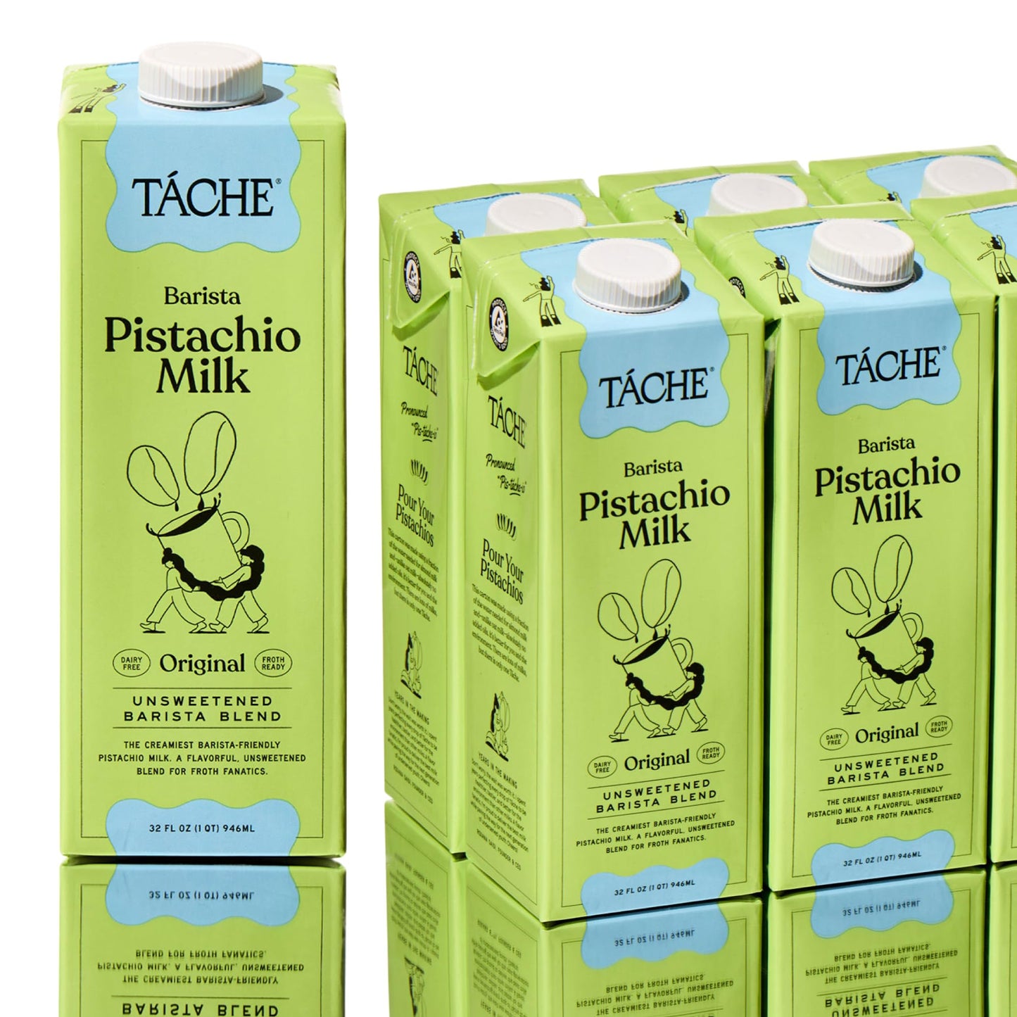 T  che Unsweetened Pistachio Milk - Plant Based Nut Milk & Pistachio Creamer - Rich, Smooth, Barista Blend, Non Dairy Creamer, G