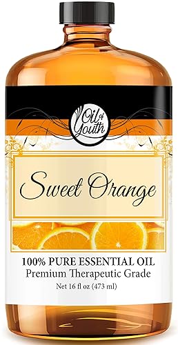 Oil Of Youth Essential Oils 16Oz - Orange (Sweet) Essential Oil - 16 Fluid Ounces