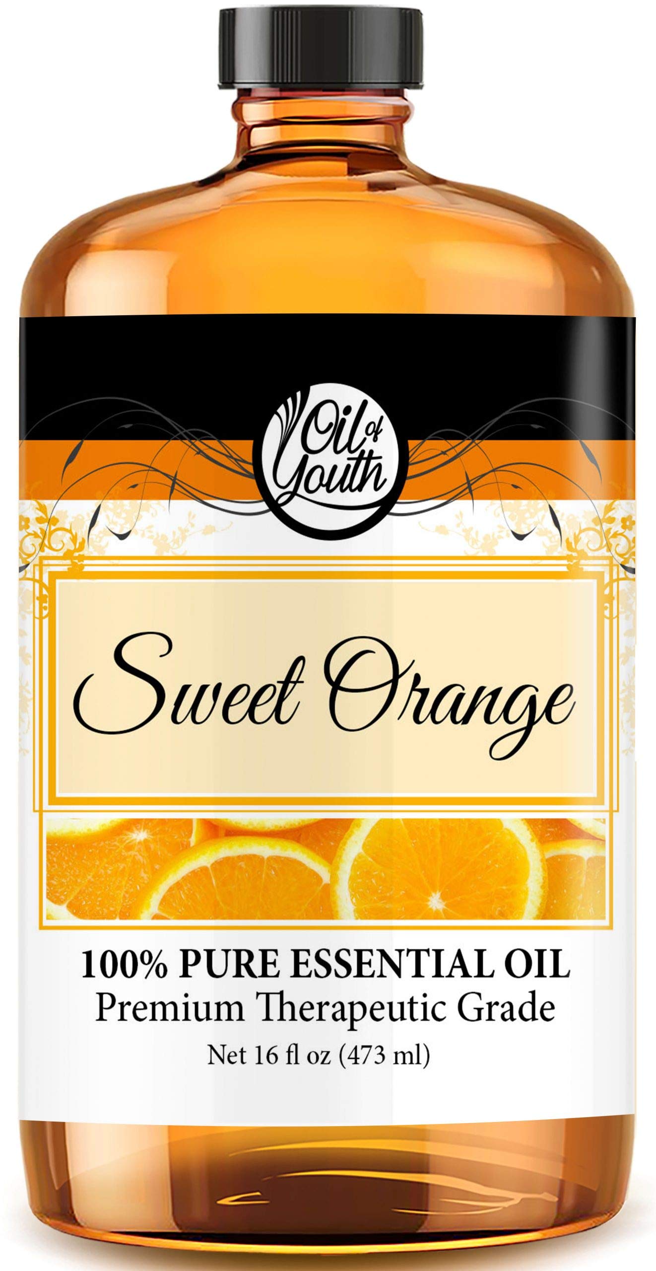 Oil Of Youth Essential Oils 16Oz - Orange (Sweet) Essential Oil - 16 Fluid Ounces