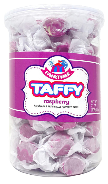 Fairtime Adams & Brooks Taffy Bulk Pink Candy for Candy Buffets, Raspberry Taffy, Raspberry Candy, Bulk Candy, Pinata Candy, Ind