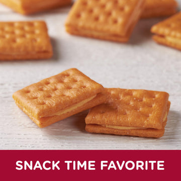 Austin Sandwich Crackers, Single Serve Snack Crackers, Office And Kids Snacks, Cheddar Cheese On Cheese (12 Trays, 96 Packs)