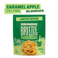 Brownie Brittle - Caramel Apple Blondie Thin and Crispy Sweet Snacks (Pack of 3, 5 oz), Rich Gourmet Brownie Bites Dessert