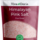Viva Doria Himalayan Pink Salt, Fine Grain, Certified Authentic, 5 lb (2.27 Kg)