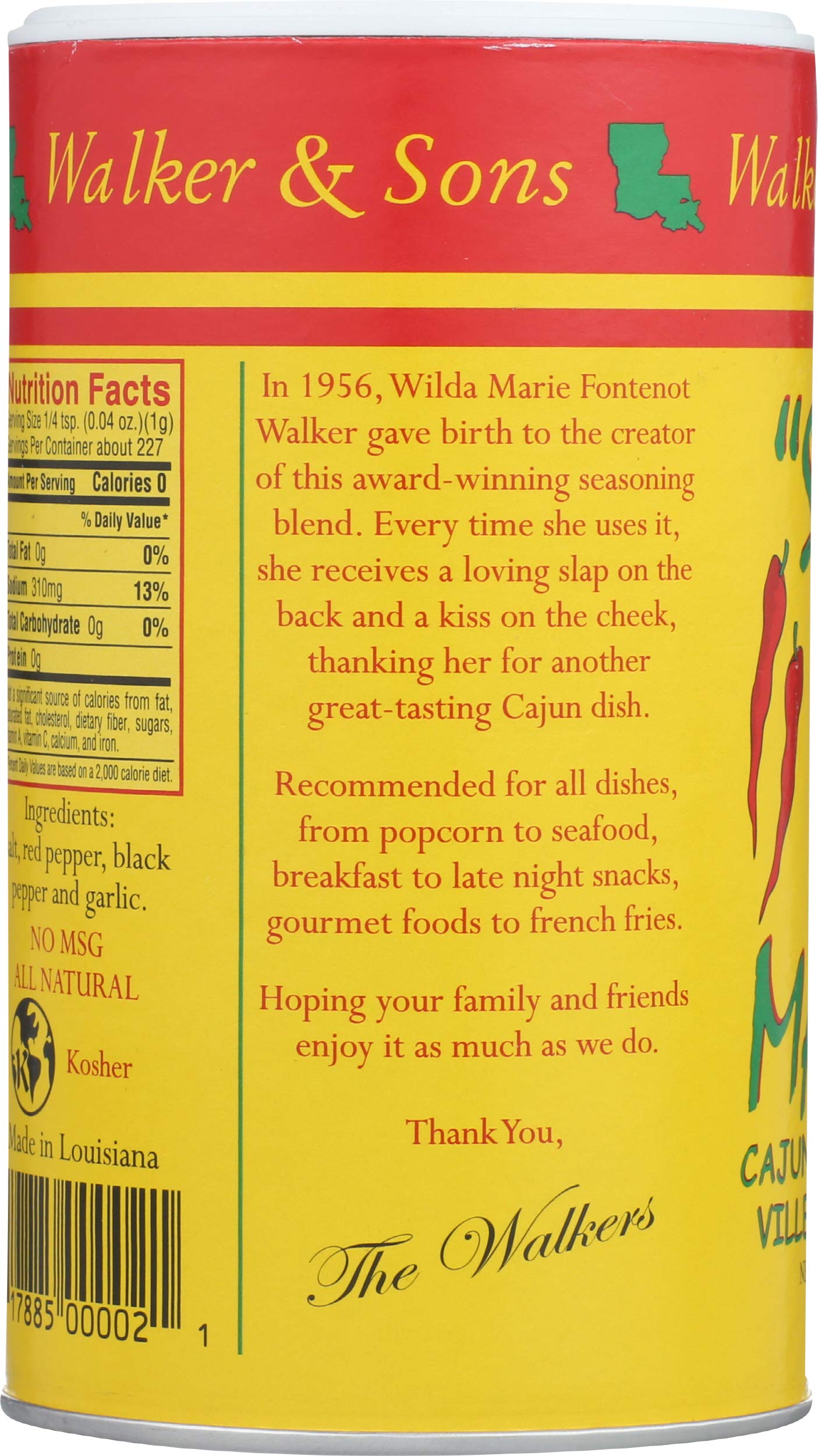 Slap Ya Mama Cajun Seasoning from Louisiana, Original Blend, No MSG and Kosher, 8 Ounce Can, Pack of 3