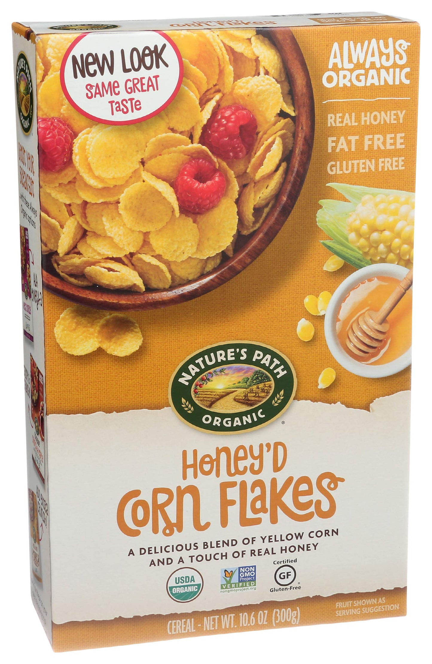 Natures Path Organic Cold Honeyd Corn Flake Cereal, 10.6 Ounce - 12 Per Case.12