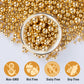 Twisweet Gold Pearl Sprinkles for Cake Decorating, Edible Sugar Pearls for Baking, Mix Size, Cake Topper Cupcake Cookie Ice Crea