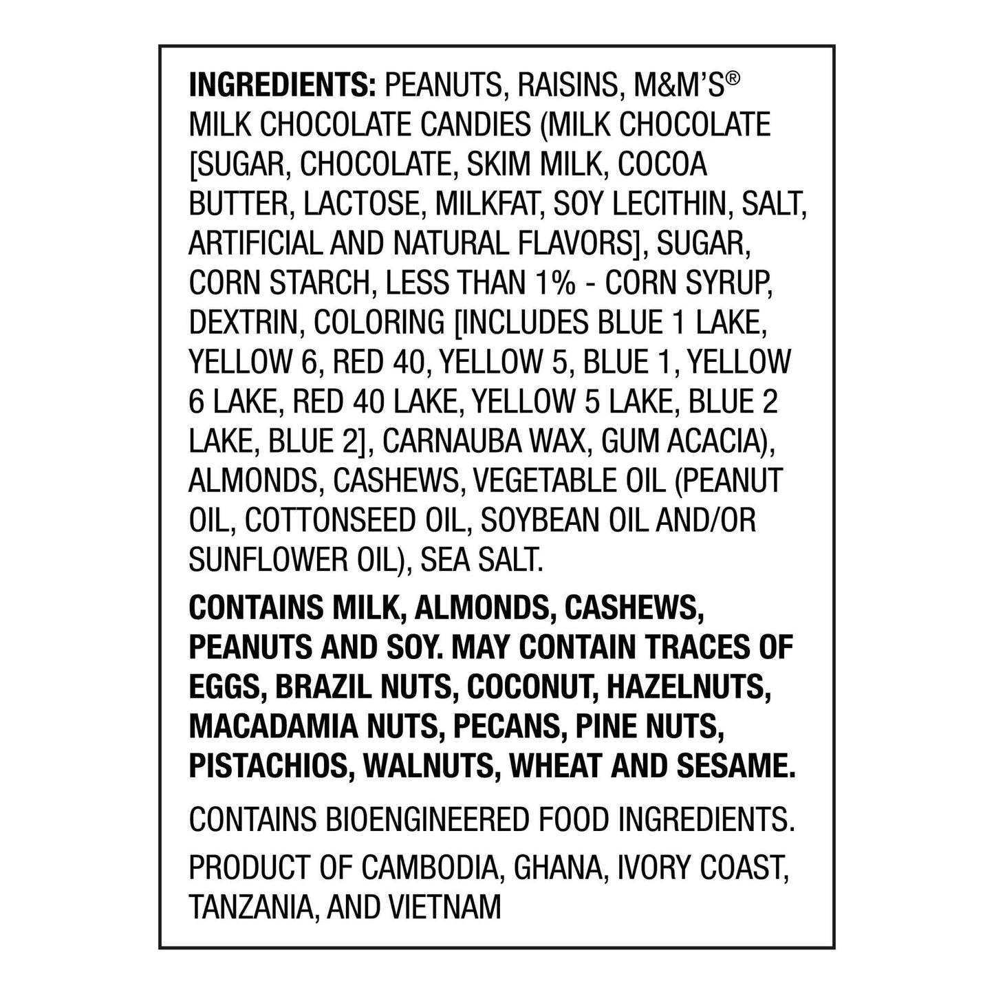 Mountain Trail Mix With Chocolate: Salted Peanuts, Raisins, Candies, Roasted Almonds, Cashews - Great Snack Snacking Food Treat, 26Oz Jumbo Value Bag