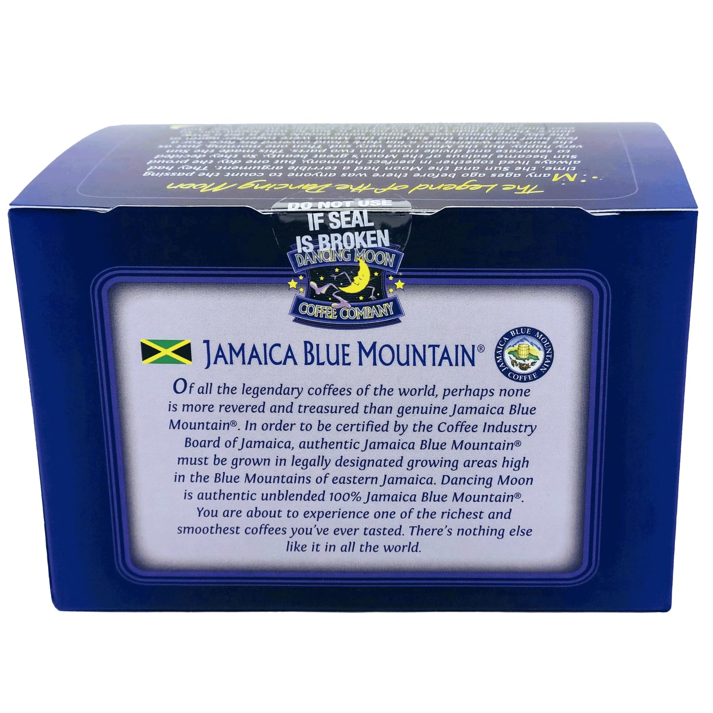 Dancing Moon Coffee 100% Pure Jamaica Blue Mountain Coffee Pods, Medium Roast, 12 Count (Pack of 2) for Keurig KCup malt-inspired