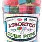 Espeez Hard Candy Cube Lollipops, Assorted Flavors, 100 Count, Individually Wrapped Suckers