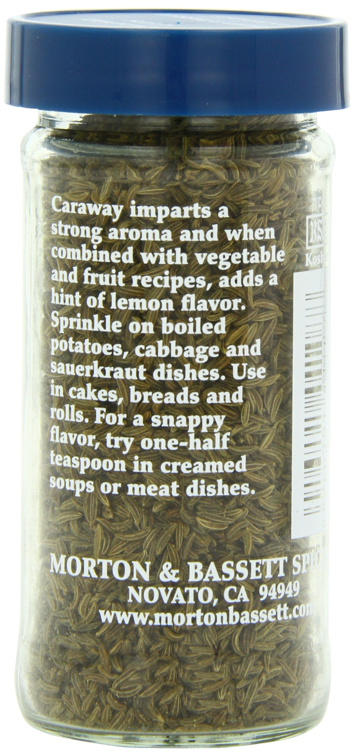 Morton & Bassett Caraway Seeds, 2-Ounce Jars (Pack Of 3)