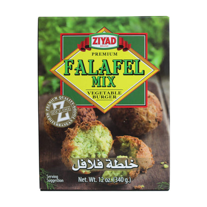 Ziyad Falafel Dry Mix, Gluten-Free, Vegan, Non-GMO, No Additives, No Preservatives, Great for Making Veggie Burgers and Snacks, 