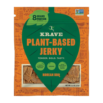 Krave Jerky Plant Based Korean Bbq Jerky 2.2 Oz