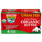Horizon Organic Unsalted Butter Sticks, Made with Organic Sweet Cream, Great for Baking, Cooking and Caramelizing, 16 oz, 4 Stic