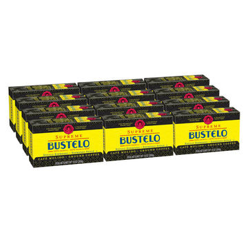 Caf   Bustelo Supreme By Bustelo Espresso Style Dark Roast Ground Coffee Brick, 10 Ounces (Pack Of 12)