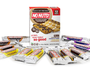 No Nuts! Protein Bars Energy Bars - 100% Nut Free Dairy Free Vegan Protein Bars, Vegan Protein Bars Variety Pack Of 12, Organic,