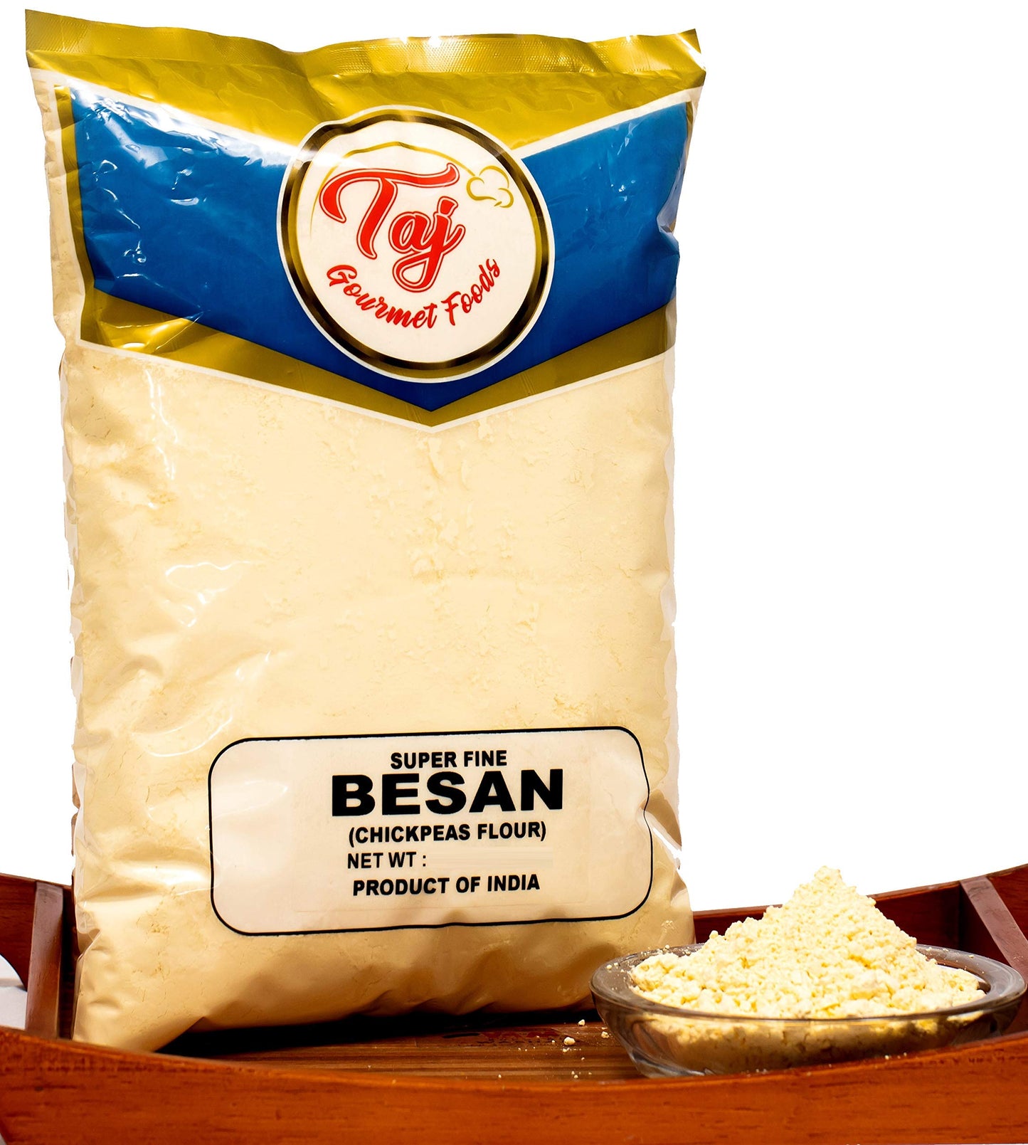 TAJ Besan Flour 2-Pounds | Chick Pea | Gram Flour | Finely Grounded