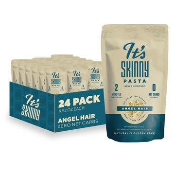 Its Skinny Pasta- Low Carb, Gluten-Free Konjac Pasta, Keto & Vegan-Friendly, Sugar-Free, High Fiber, Only 4.5 Calories per Servi