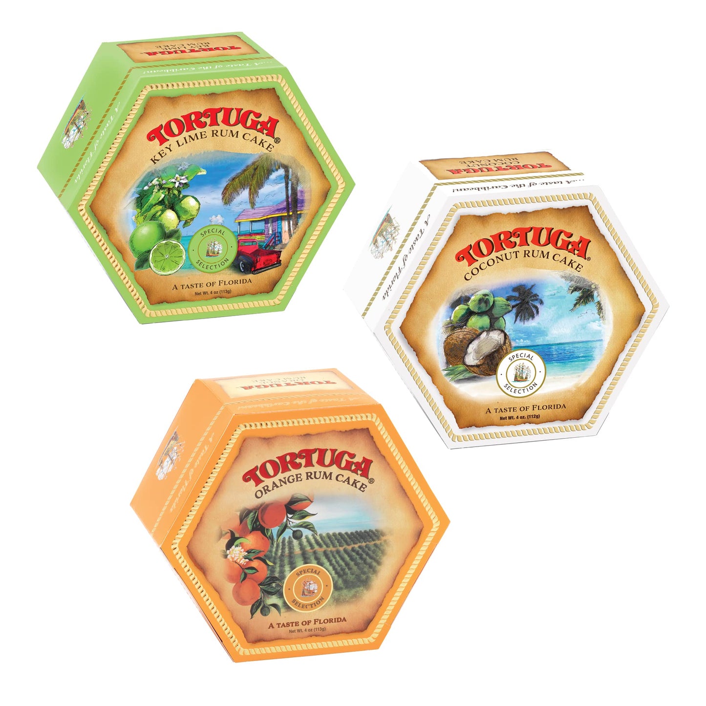 TORTUGA spirit-inspired flavor Cake Mix - Premium Gourmet Gift - 4 oz. - 6 Pack