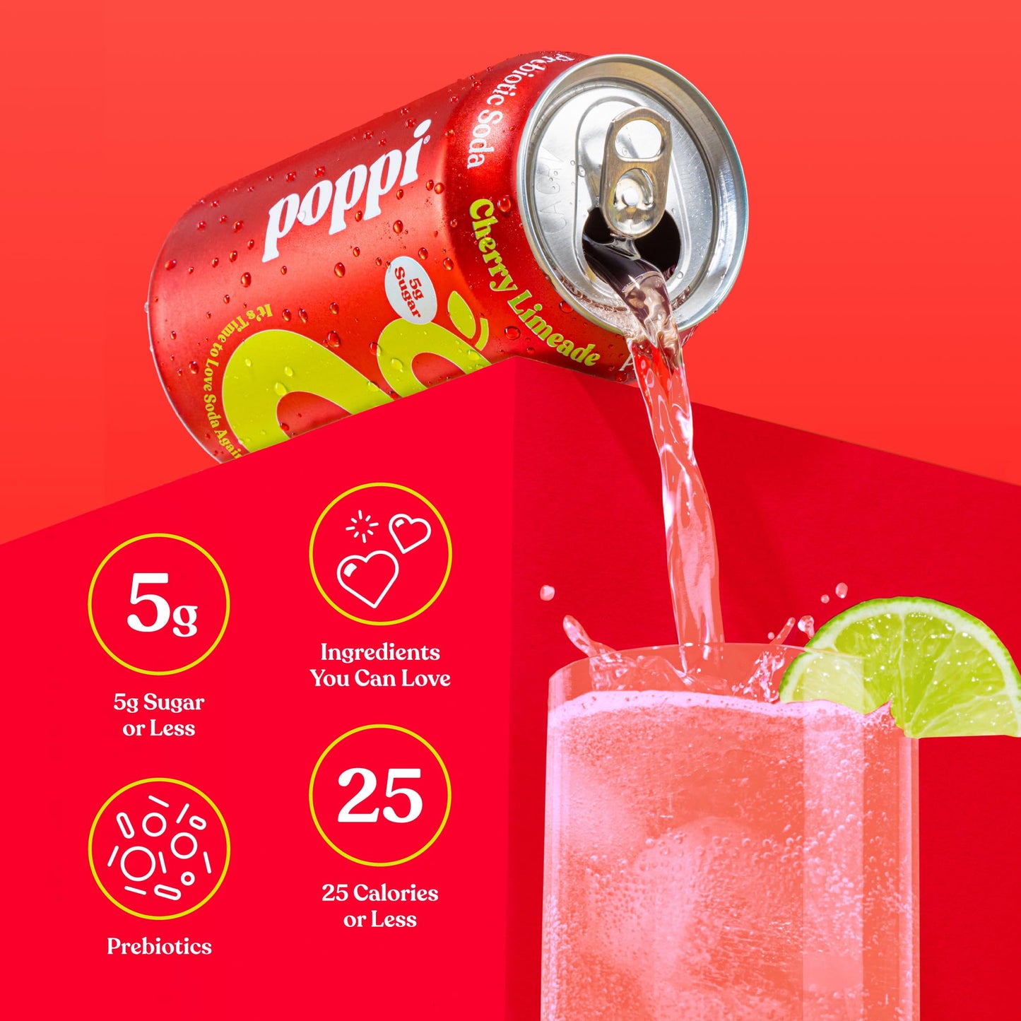 poppi Sparkling Prebiotic Soda Variety Pack with Apple Cider Vinegar, 12 Fl Oz (Pack of 12)