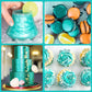 Vividye Edible Glitter Luster Dust Powder for Baking, Foods, and Drinks - 30g Teal Shimmer