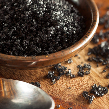 The Spice Lab Black Salt - Gourmet Hawaiian Black Lava Salt - 4.2 Oz French Jar - OU Kosher, Gluten-Free, Non-GMO