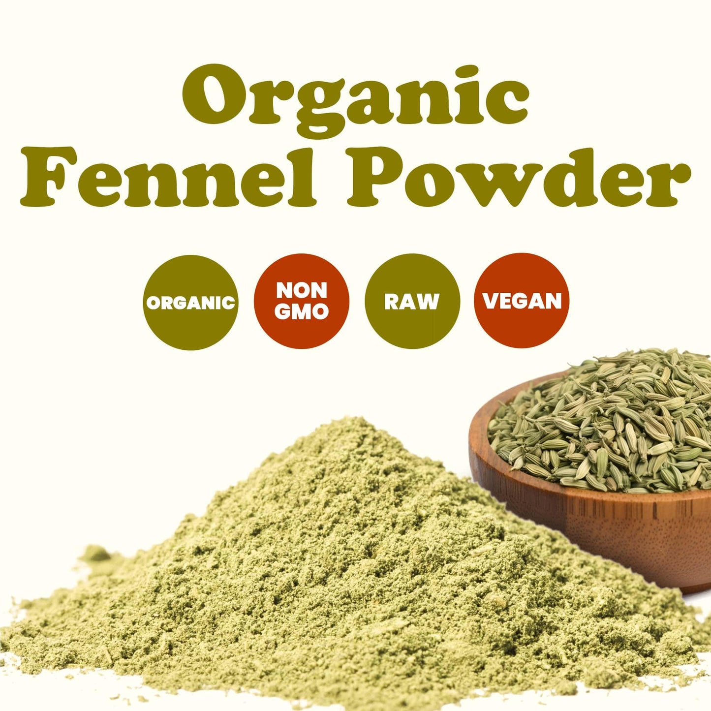 Food To Live - Organic Fennel Seed Powder, 1.5 Pounds - Aromatic & Versatile Flavor. Pure & Non-Gmo. Rich In Vitamins & Fiber. G