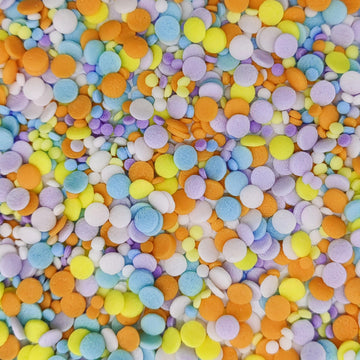 2 Sizes Macaroon Sequins Edible Funfetti Sprinkles Pastel Confetti Confetti Sequins Quin Sprinkles Carnival Sprinkles Decorating