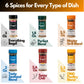 My Secrets Peggys Food Spice It Up Pack Seasoning Jars Set Of 6 - Ultimate Kitchen Seasoning Set For Grilling Roasting Or Baking