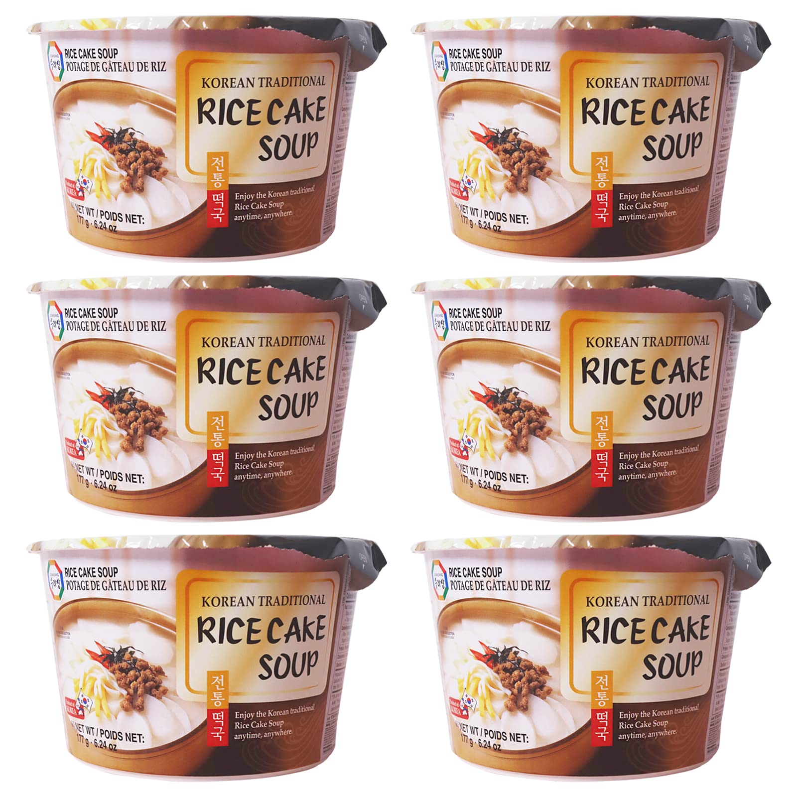 Surasang Tteokguk, Korean Rice Cake Soup, Simple And Nourishing New Year'S Soup 6.3 Ounce, Pack Of 6