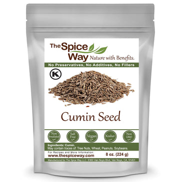 The Spice Way Cumin Seeds - Whole Cumin Seed 8 Oz Resealable Bag
