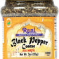 Rani Black Pepper Coarse Ground 28 Mesh, 3oz (85g) PET Jar, All Natural, Vegan, Gluten Friendly, NON-GMO, Kosher, Product of Vietnam
