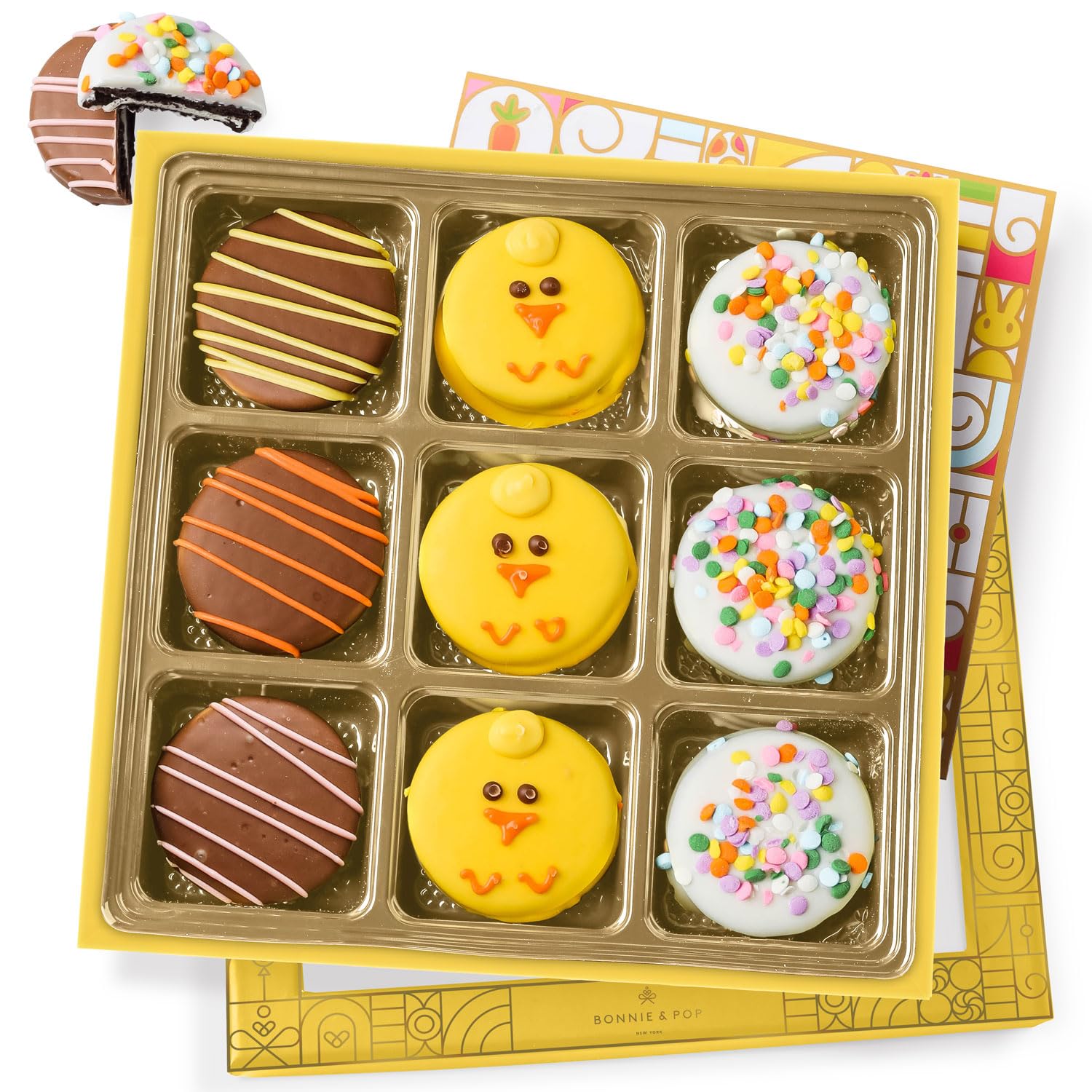Easter Gift Baskets, Cookie Snack Variety Holiday Gifts, Spring Chocolate Gift Assortment, Unique Food Treats for Family Holiday