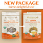 DelighTeas Organic Turmeric Ginger Tea, Herbal Loose Leaf, Non-GMO, Caffeine Free, 6oz, 75 Servings