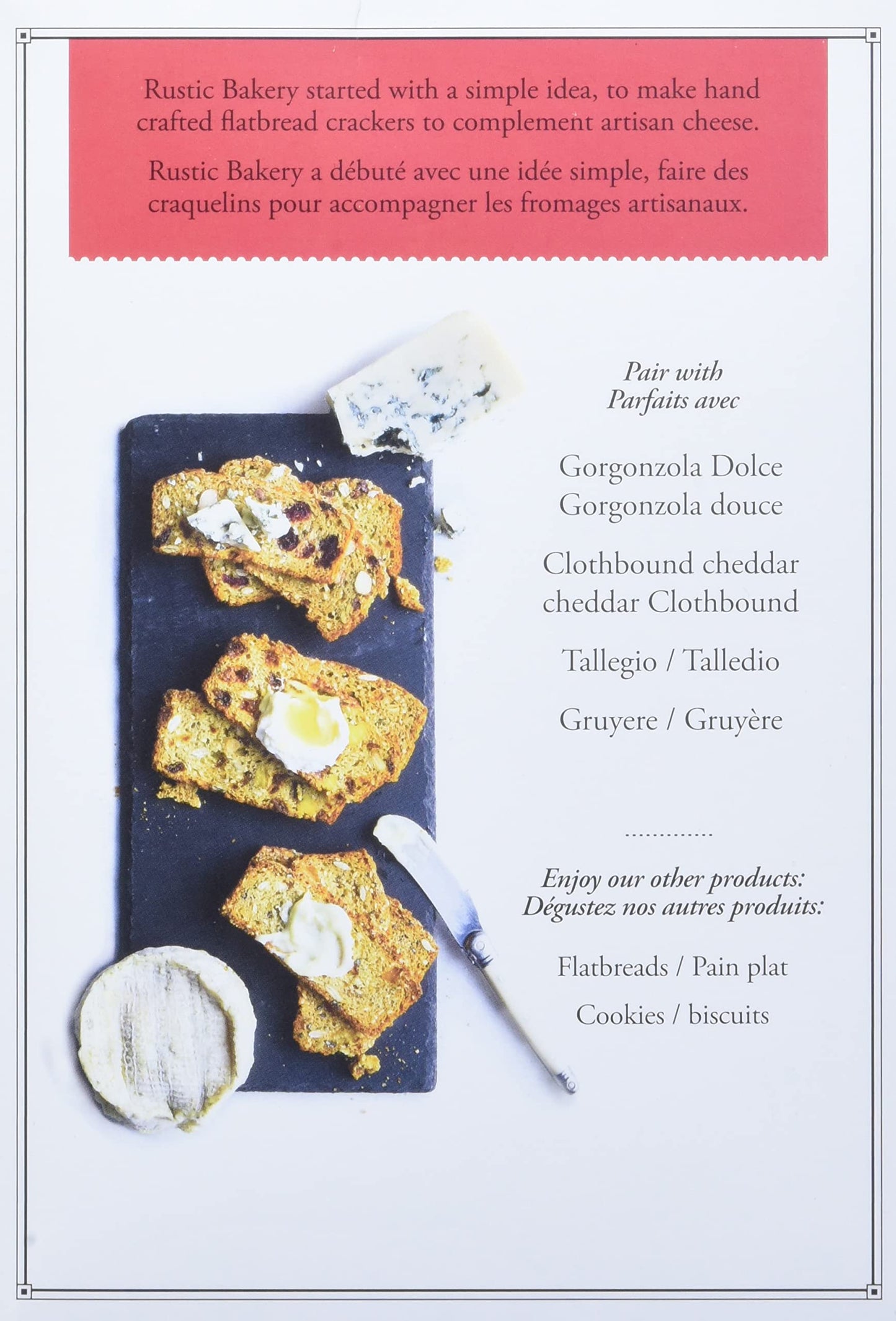 Rustic Bakery Crisps Tart Cherry Cacao Nib Almond, 5 Ounce, Pack of 1