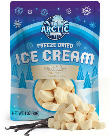 Arctic Farms Freeze Dried Ice Cream That Does Not Melt (Vanilla)