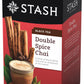 Stash Tea Double Spice Chai Black Tea, 6 Boxes (18 Tea Bags Each), Total 108 Tea Bags, Model 08265