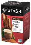 Stash Tea Double Spice Chai Black Tea, 6 Boxes (18 Tea Bags Each), Total 108 Tea Bags, Model 08265