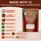 Organic Mushroom Tea with Ashwagandha, Lions Mane & Chaga for Focus, Memory & Mental Clarity - Brain Boost Tea with Ginkgo Bilob