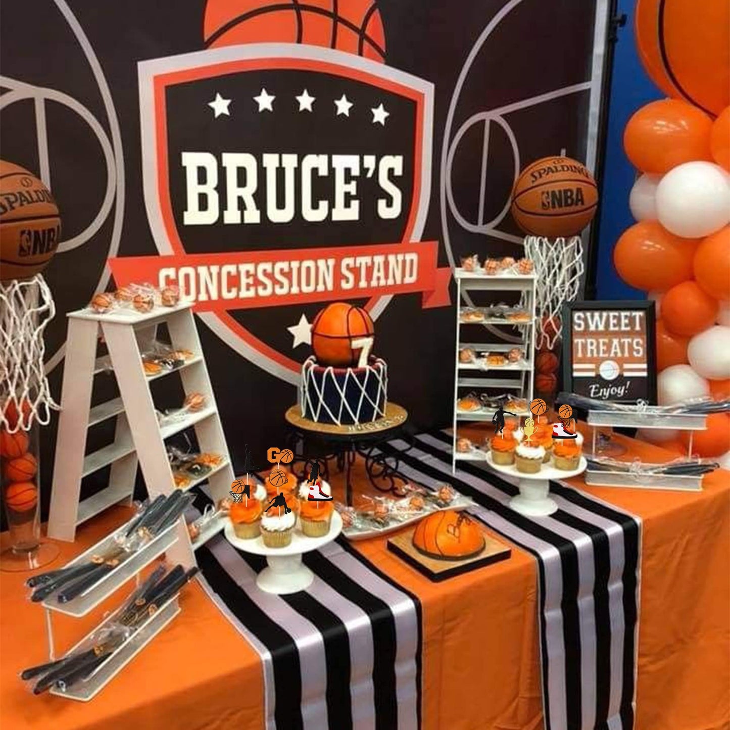 36 Pcs Basketball Cupcake Toppers Glitter Star Player Cupcake Picks Basketball Hoop Game Shoe Sports Ball Cake Decorations For Sports Theme Baby Shower Birthday Party Supplies