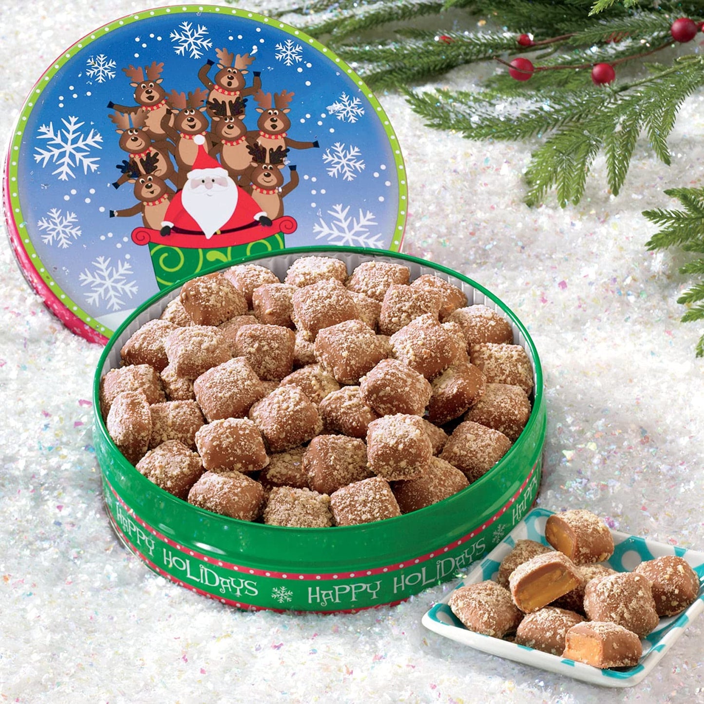 The Swiss Colony Mini Butter Toffee - Crispy And Tender Toffee Milk Chocolate Covered With Almonds