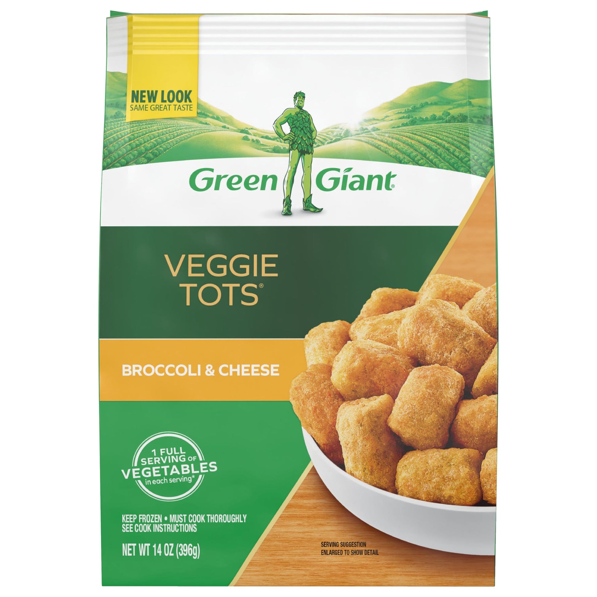 Green Giant Veggie Tots, Broccoli & Cheese, 14 Ounce (Frozen)