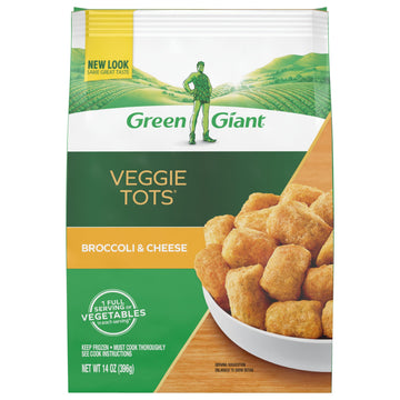 Green Giant Veggie Tots, Broccoli & Cheese, 14 Ounce (Frozen)