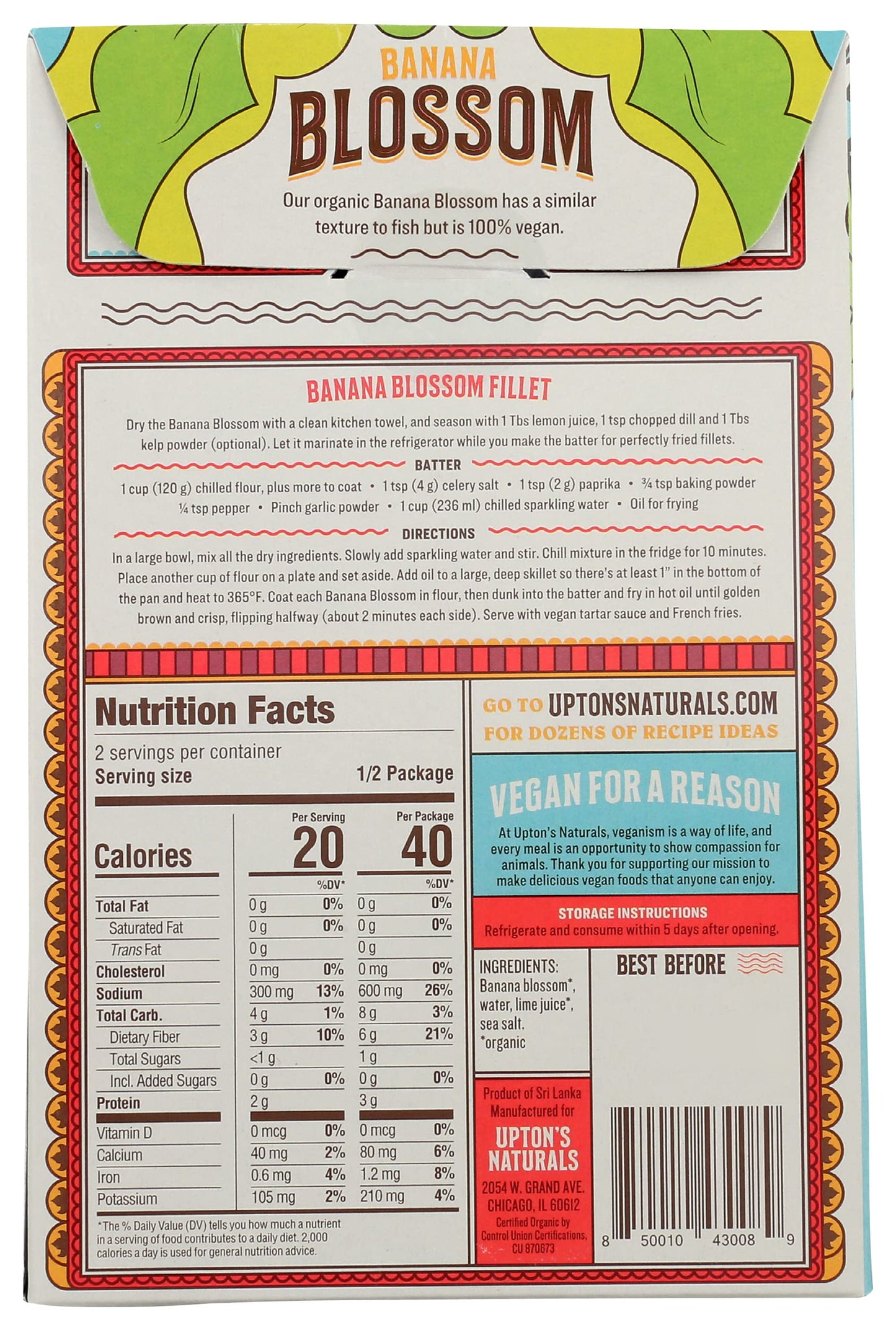 UPTNS BRINE BANAN BLSSM ( 6 X 7 OZ   )