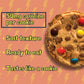 Classic COOKIE Monster Cookie - Energy Caffeine Soft Cookies, 2.8oz, 8 Count, Brown