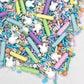 Sprinkles | Easter Sprinkles | 8 Ounces | Pastel Sprinkles | Cake Sprinkles | Spring Sprinkles | Manvscakes, Yellow, Blue, Red ,