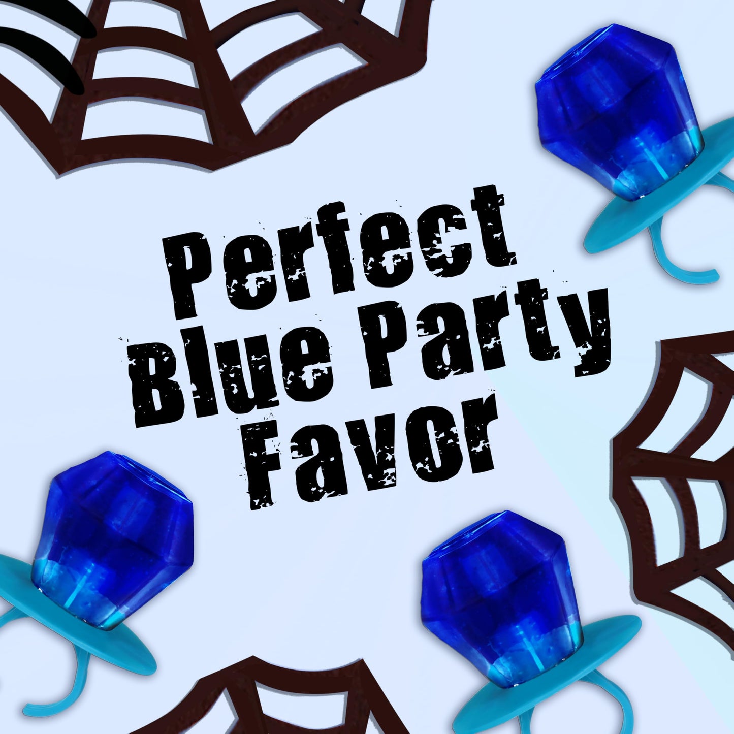 Ring Pop Bulk Lollipop Pack - 70 Count Blue Raspberry Flavored Candy, Individually Wrapped, Great for Parties and Stocking Stuffers