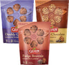 Gefen Gluten Free Macaroons, 10oz (3 Pack Variety) | Double Chocolate, Chocolate Chip, & Fudge Brownie | Resealable Bag | Dairy 