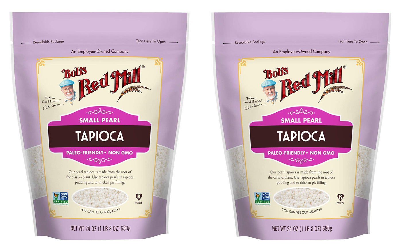 Bobs Red Mill Small Pearl Tapioca, 24 oz (Pack of 2), Model BRM-463B